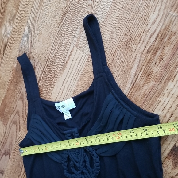 (S) lanalee Unique Rope Tie Front Detail Rayon Blend Tank Top - Picture 5 of 8